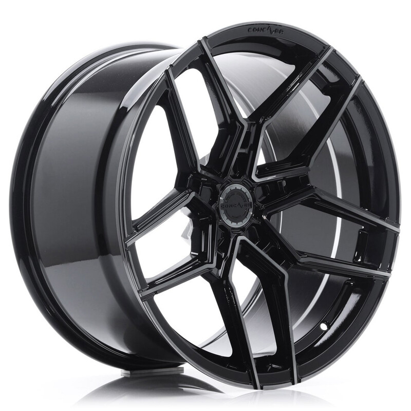 Jante Concaver CVR5 20x10.5" (5 trous - sur mesure) ET15-45, Double Noir Brillant