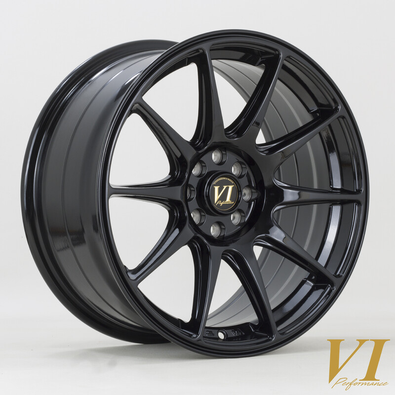 Jante Rota BDR 17x8.25" 4x100/108 ET30, Noir Brillant