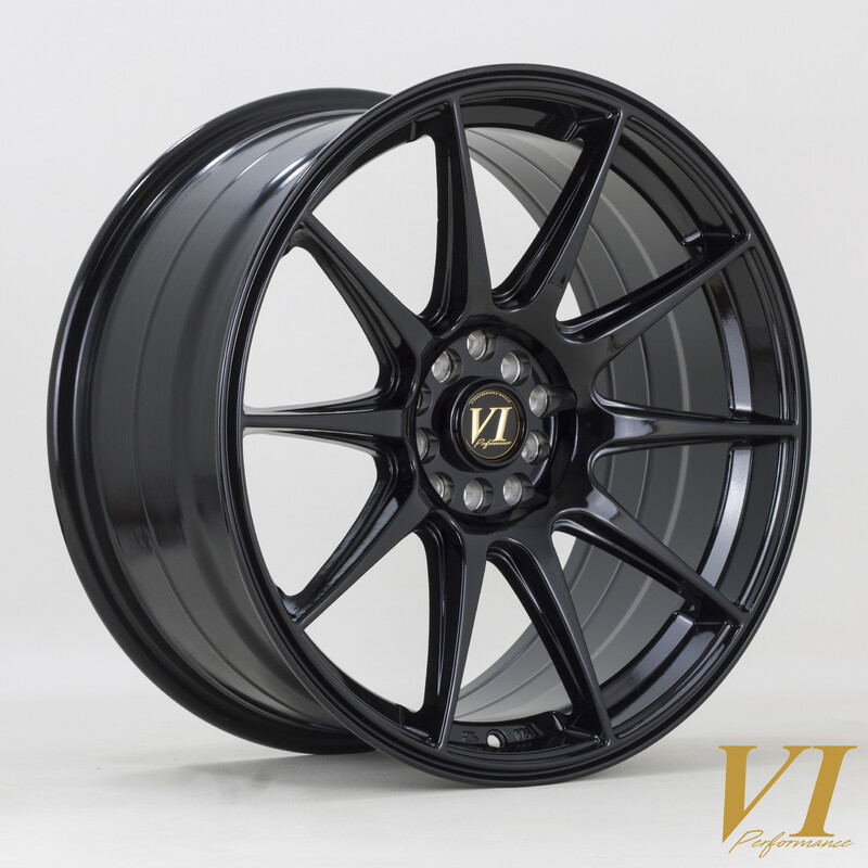 Jante Rota BDR 18x8.75" 5x100/114.3 ET30, Noir Brillant