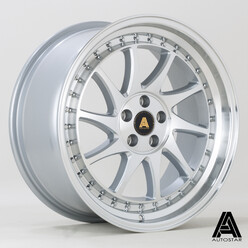 Jante Autostar Vader 18x8.5" 5x100 ET35, Gris Argenté
