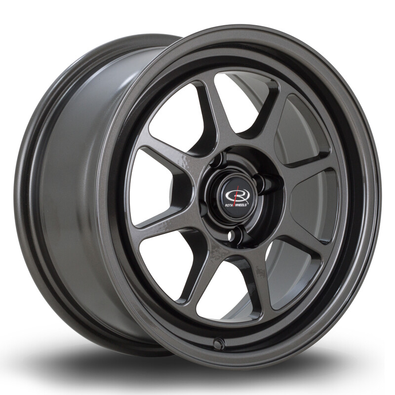 Jante Rota Spec8 15x7" 4x100 ET35, Gunmetal