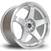 Jante Rota GTR 17x9.5" 5x114.3 ET30, Gris Argenté