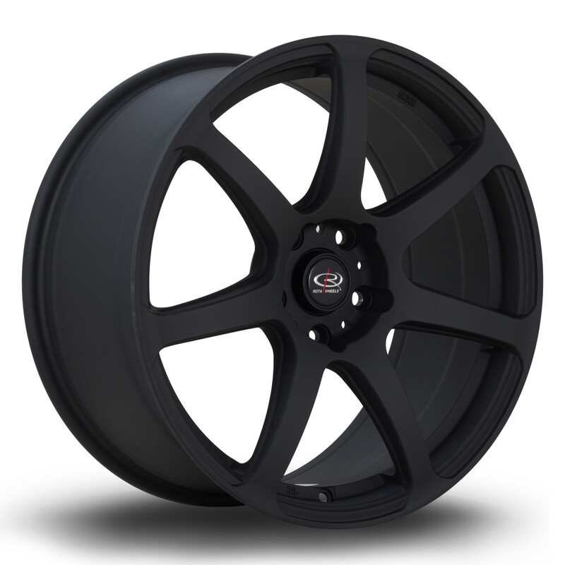 Jante Rota Pro R 18x8.5" 5x114.3 ET30, Noir Mat