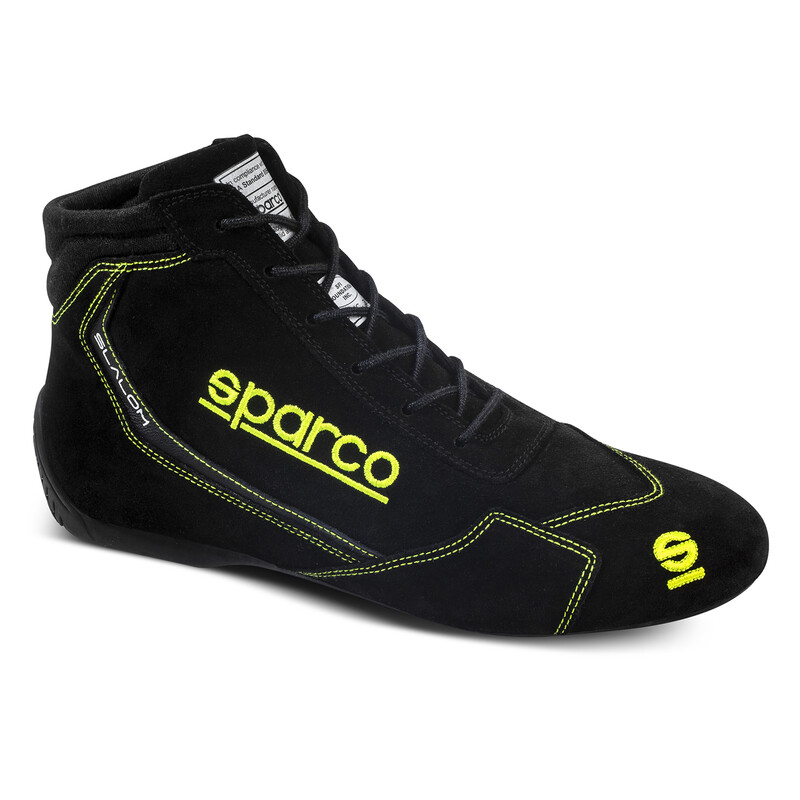 Bottines Sparco Slalom - Noires & Jaunes (FIA)