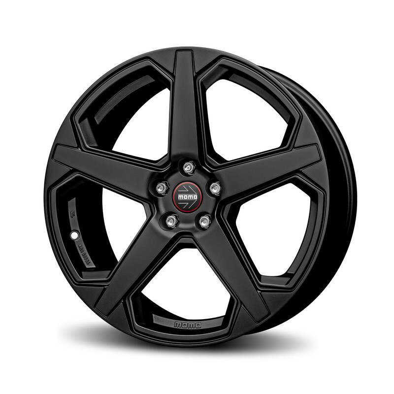 Jante Momo Star Evo 18x8" 5x100 ET40, Noir Mat