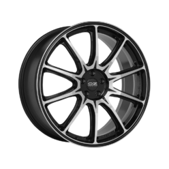 Jante OZ Hyper XT HLT 22x9" 5x114.3 ET40, Noir Brillant, Branches Polies