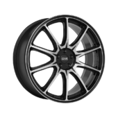 Jante OZ Hyper XT HLT 22x10" 5x120 ET50, Noir Brillant, Branches Polies