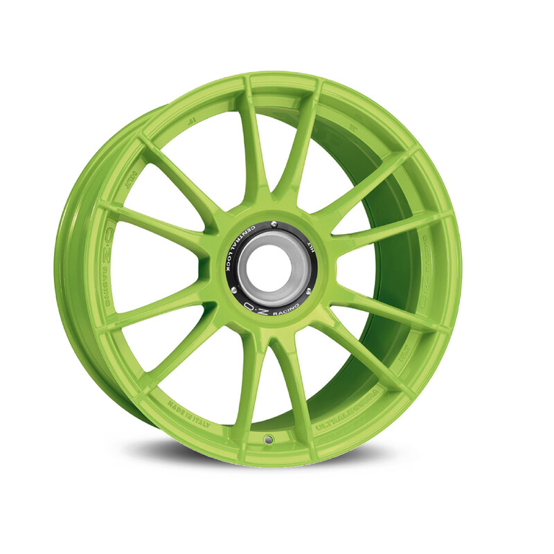 Jante OZ Ultraleggera HLT 21x12" centrelock ET45, Vert Acide