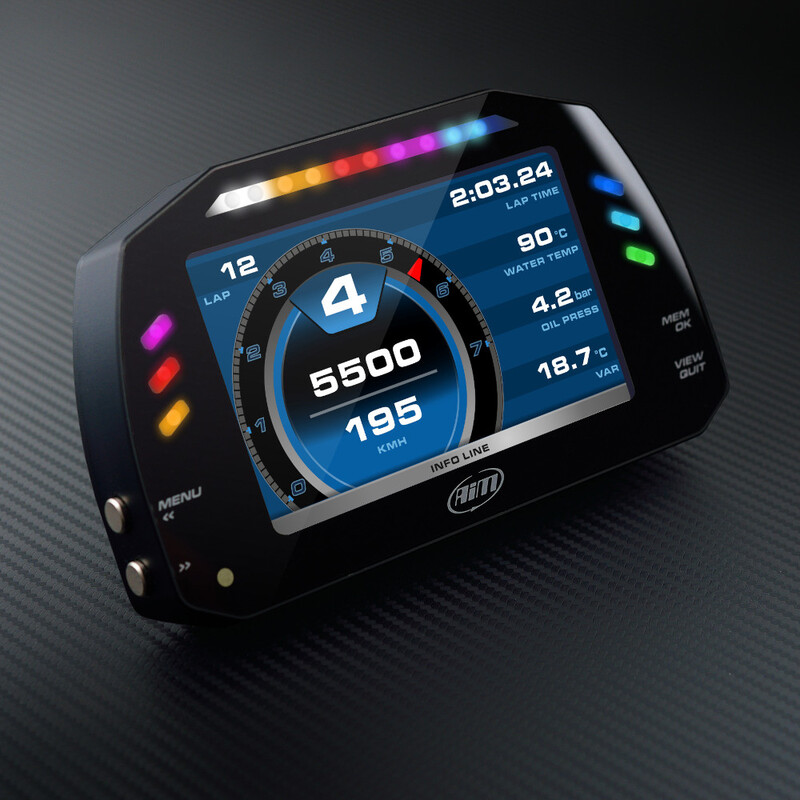 Afficheur Data Logger AiM MXS avec Module GPS