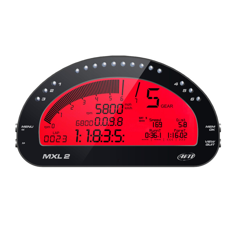 Afficheur Data Logger AiM MXL 2 avec Module GPS