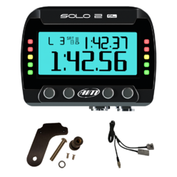 Kit Chronomètre GPS AiM Solo 2 DL Plug & Play pour Moto