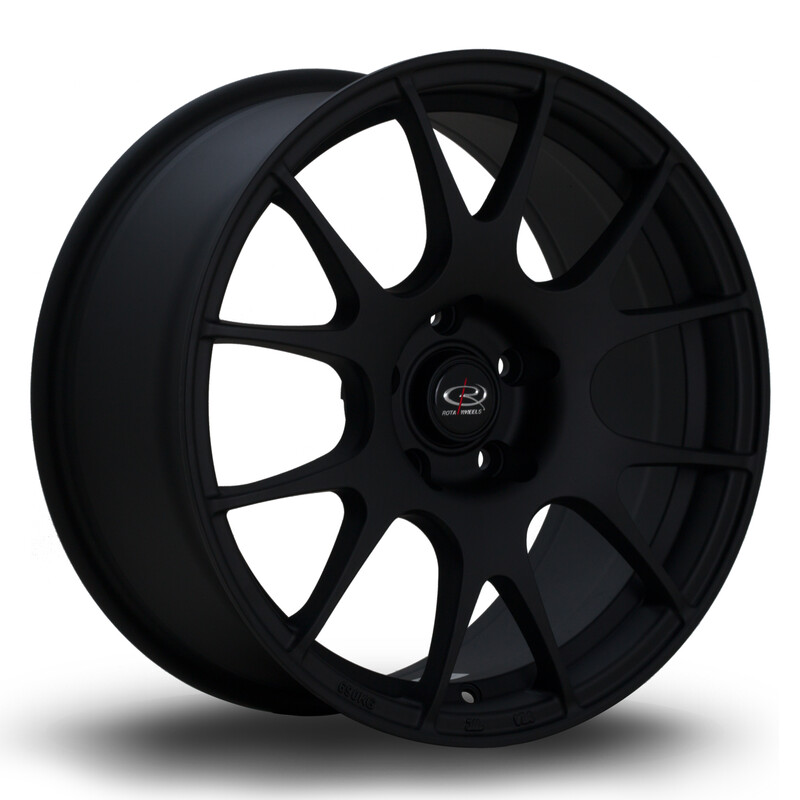 Jante Rota Blitz 17x8" 5x114.3 ET35, Noir Mat