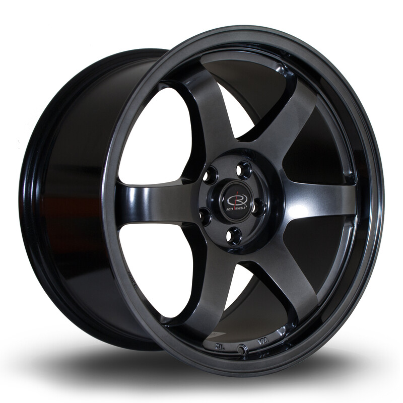 Jante Rota Grid 17x9" 5x114.3 ET25, Hyper Black