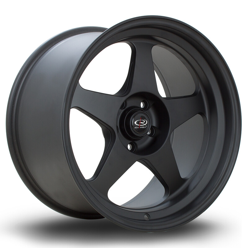 Jante Rota Slipstream 18x10.5" 5x114.3 ET12, Noir Mat