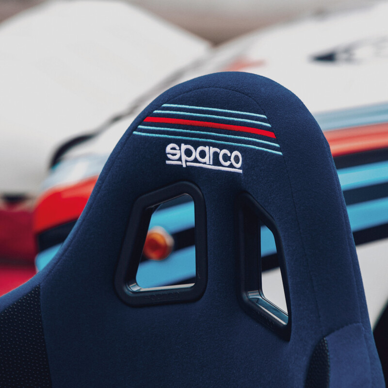 Siège Baquet Sparco Pro 2000 QRT Martini Racing, Bleu (FIA)