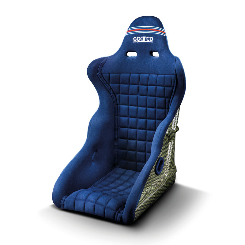 Siège Baquet Sparco Legend Martini Racing en Carbone Kevlar - Bleu (FIA)