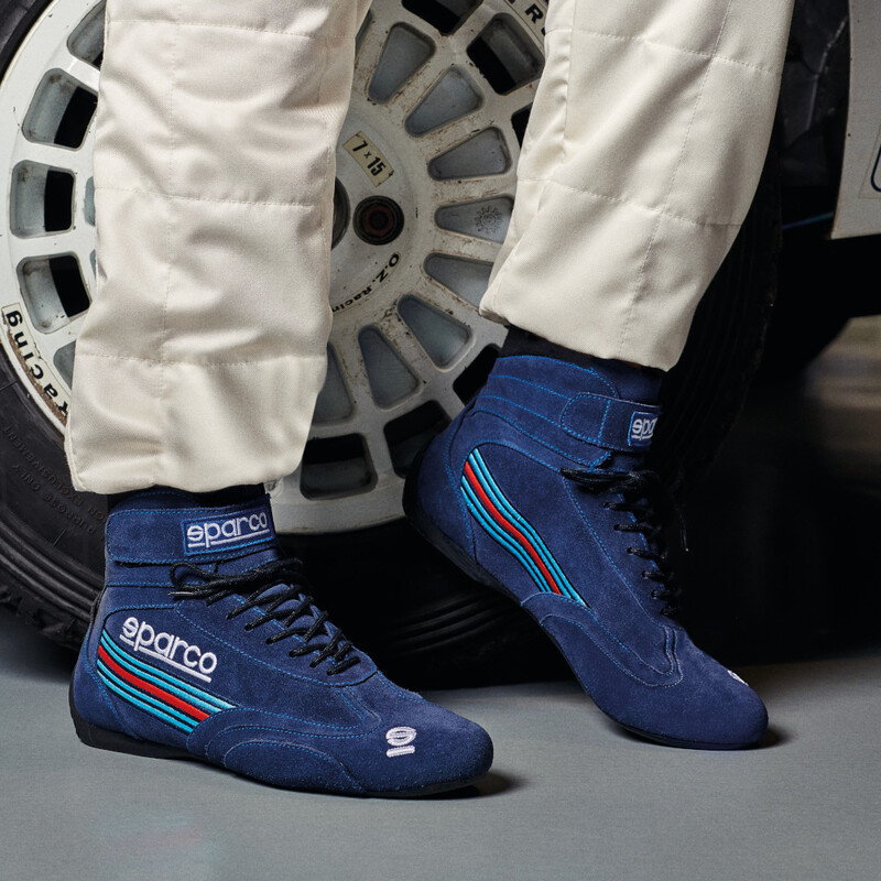 Bottines Sparco Top Martini Racing Bleues FIA Distributeur Sparco Officiel BPS Racing
