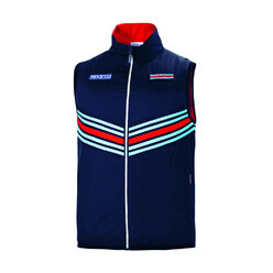 Gilet Coupe-Vent Sparco Martini Racing Replica Bleu