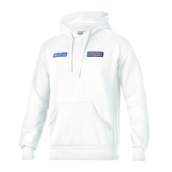 Sweat à Capuche Rayé Sparco Martini Racing Blanc