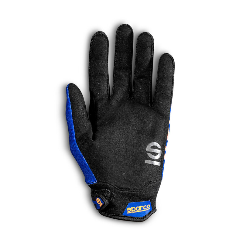 Gants de Mécanicien Sparco Meca-3 Bleu Marine & Orange Fluo