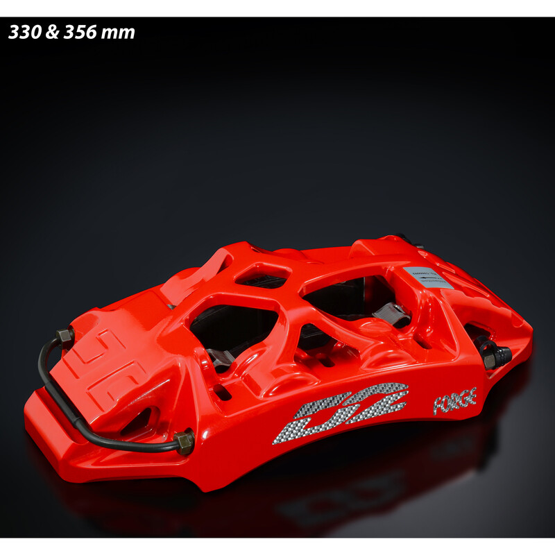 Kit Gros Freins Arrière D2 Racing : 4 à 8 Pistons, 330 à 421 mm