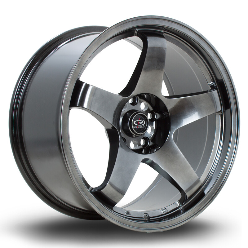 Jante Rota GTR 18x9.5" 5x114.3 ET12, Hyper Black