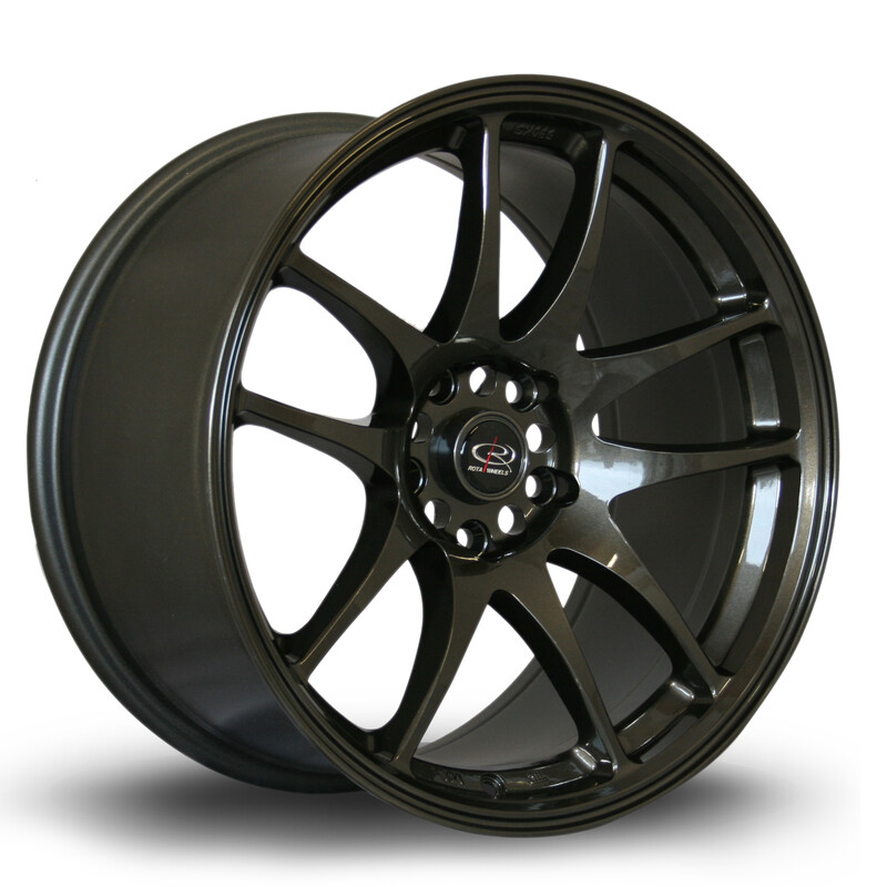 Jante Rota Torque 18x9.5" 5x114.3 ET17, Gunmetal