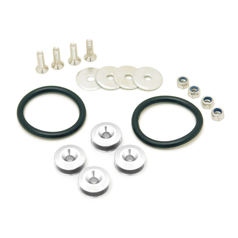 Kit Elastiques de Fixation Rapide de Pare-Chocs, Gris  Distributeur  Officiel Origin Labo Europe, BPS Racing.fr