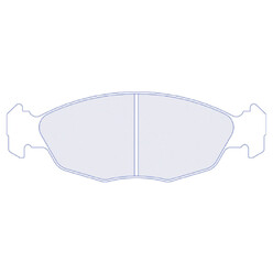 Plaquettes de Freins Avant CL Brakes RC8 pour Peugeot 106 S16