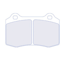 Plaquettes de Freins Avant CL Brakes RC6 pour Citroën C2 R2