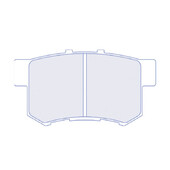 Plaquettes de Freins Arriere CL Brakes RC6 pour Honda Accord Type R