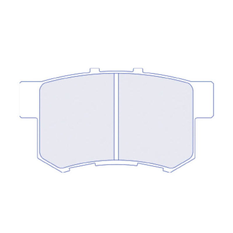 Plaquettes de Freins Arriere CL Brakes RC6 pour Honda Integra Type R (DC2)