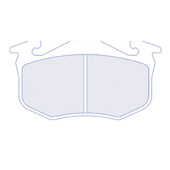 Plaquettes de Freins Arriere CL Brakes RC6 pour Peugeot 205 Gr.A