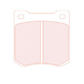 Plaquettes de Freins Arriere CL Brakes RC6 pour Citroën C2 R2