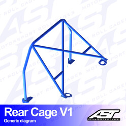 Demi-Arceau à Boulonner AST Rollcages V1 pour BMW E46 Coupé