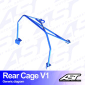 Demi-Arceau à Boulonner AST Rollcages V1 pour Honda Integra DB, DC