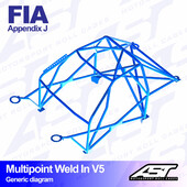 Arceau 10 Points à Souder AST Rollcages V5 pour Porsche 944 - FIA