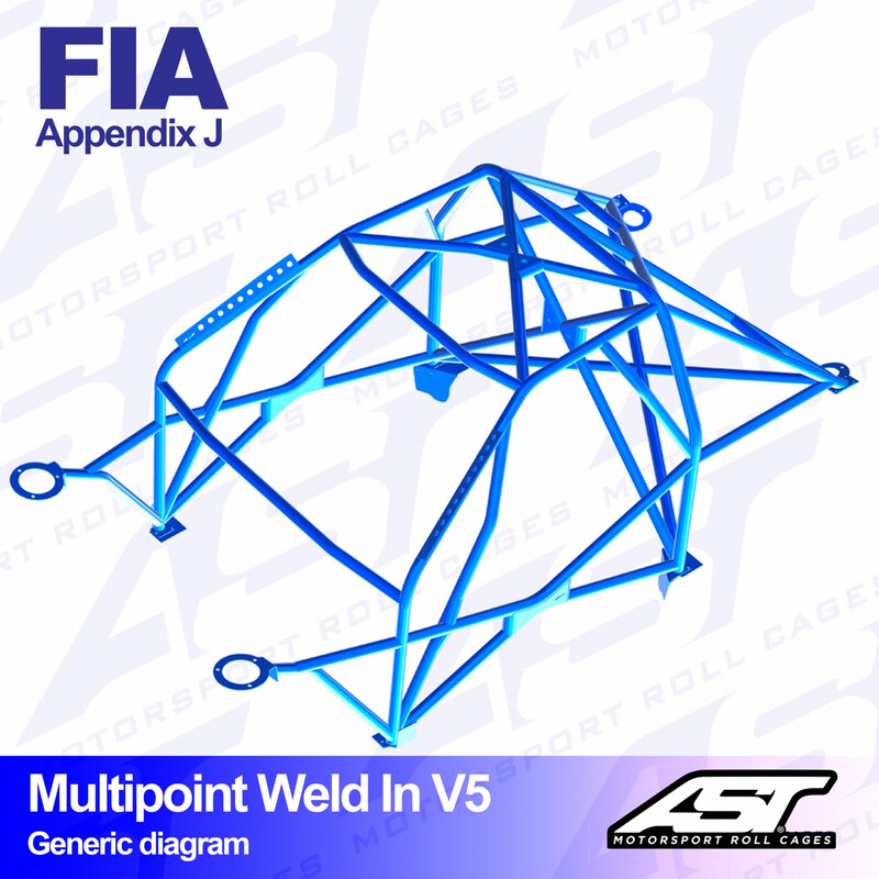 Arceau 10 Points à Souder AST Rollcages V5 pour Seat Marbella - FIA