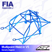 Arceau 10 Points à Souder AST Rollcages V5 pour Suzuki Swift (AA34S) - FIA