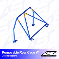 Demi-Arceau à Boulonner AST Rollcages V1 Démontable pour Toyota MR-S