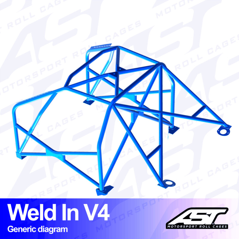 Arceau 8 Points à Souder AST Rollcages V4 pour Audi S4 B5 Avant (Quattro) - FIA