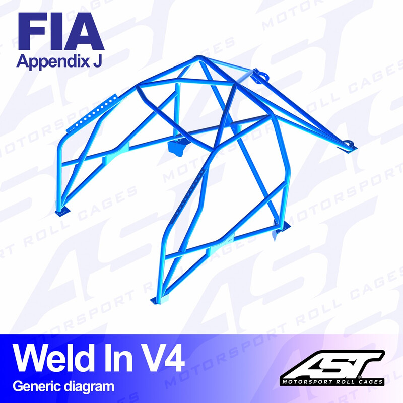 Arceau 8 Points à Souder AST Rollcages V4 pour Honda Integra DB, DC - FIA