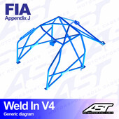 Arceau 8 Points à Souder AST Rollcages V4 pour Lancia Fulvia - FIA