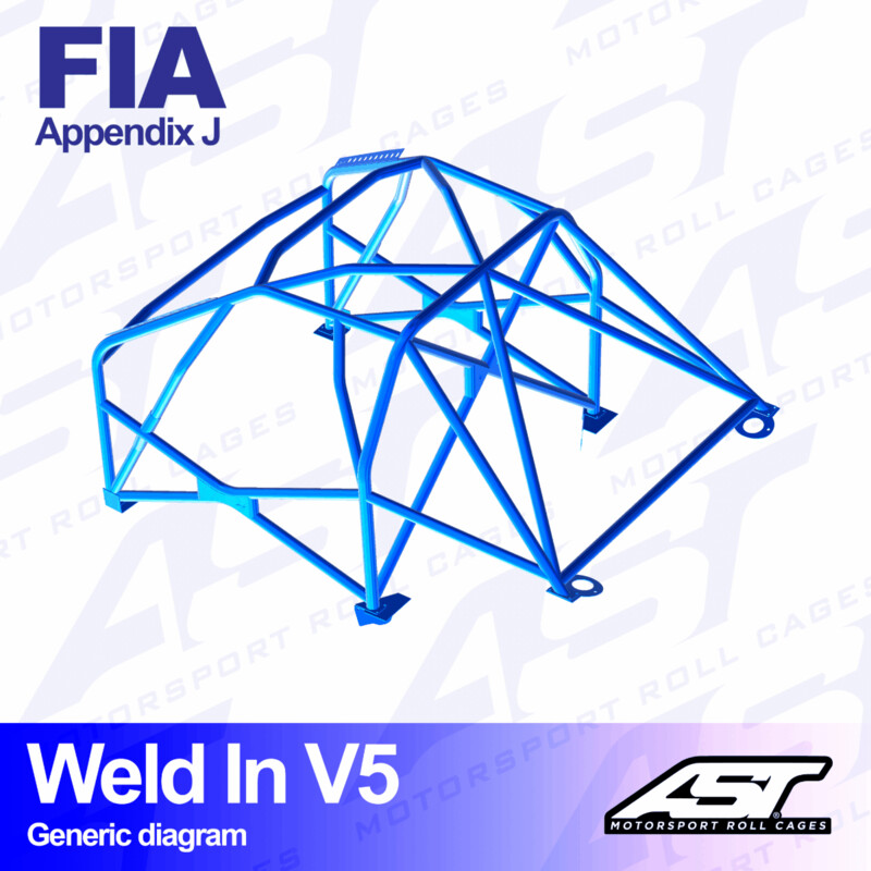 Arceau 8 Points à Souder AST Rollcages V5 pour Citroen Xsara - FIA