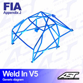 Arceau 8 Points à Souder AST Rollcages V5 pour Mazda MX-5 NB - FIA