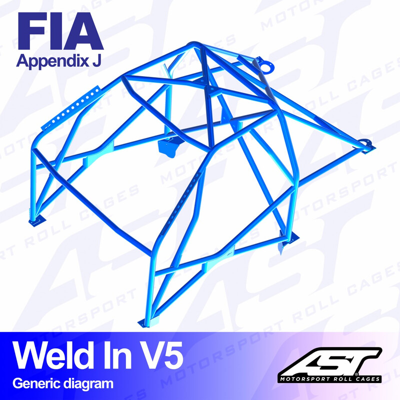 Arceau 8 Points à Souder AST Rollcages V5 pour VW Coccinelle - FIA