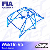 Arceau 8 Points à Souder AST Rollcages V5 pour VW Polo 6R - FIA