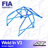 Arceau 8 Points à Souder AST Rollcages V3 pour Citroen Xsara - FIA