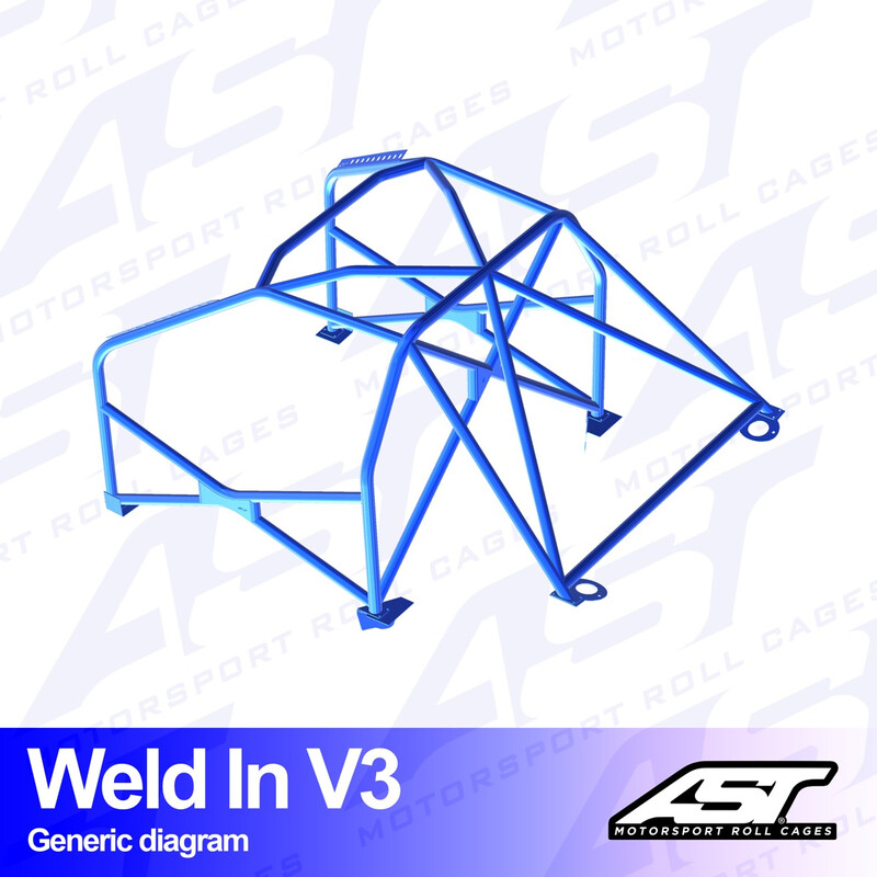 Arceau 8 Points à Souder AST Rollcages V3 pour Mazda MX-5 NA