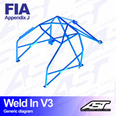 Arceau 8 Points à Souder AST Rollcages V3 pour Mazda MX-5 NB - FIA